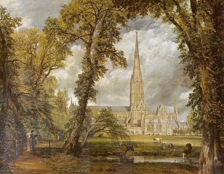 John Constable Die Kathedrale von Salisbury vom Garten des Bischofs aus gesehen Sweden oil painting art